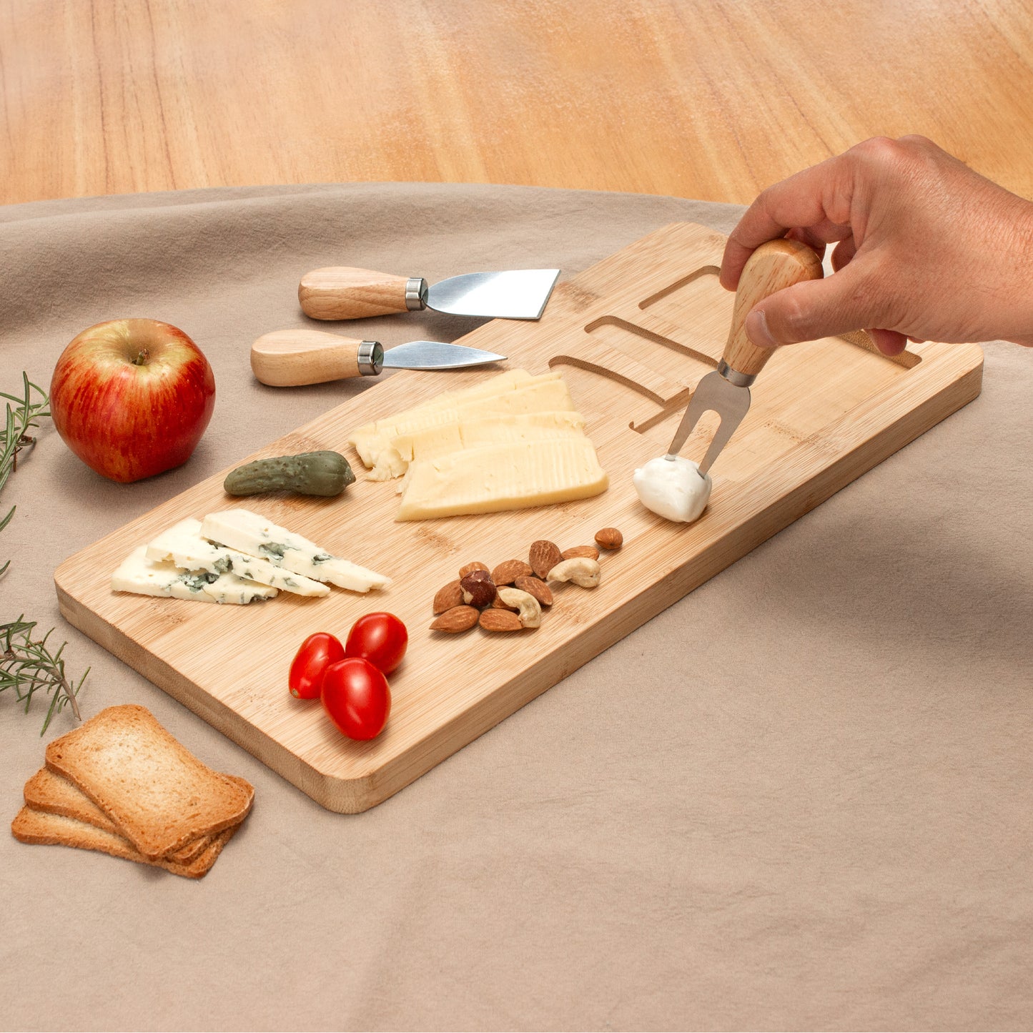 TABLA DE QUESOS "CHEDDAR"