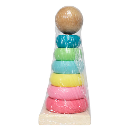 ESCOLARES JUEGO DIDÁCTICO PILA DE 6 AROS