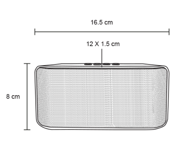 BOCINA PORTÁTIL BLUETOOTH HANSEL