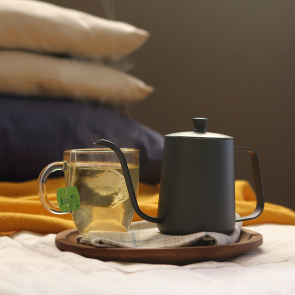 TETERA / JARRA NEGRA DE ACERO INOXIDABLE