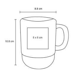 TAZA CERÁMICA MENTA