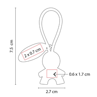 LLAVERO PERSONA CON PLACA