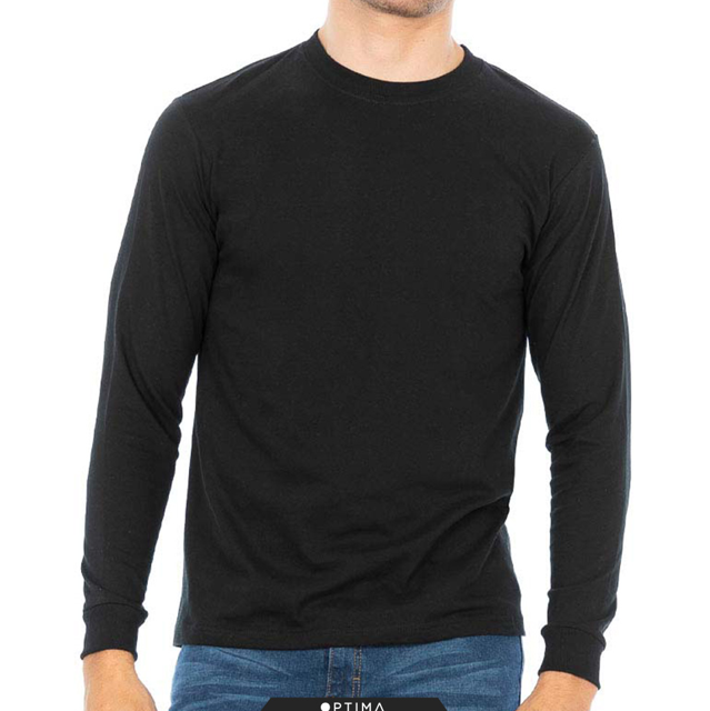 PLAYERA HEAVY MANGA LARGA CABALLERO