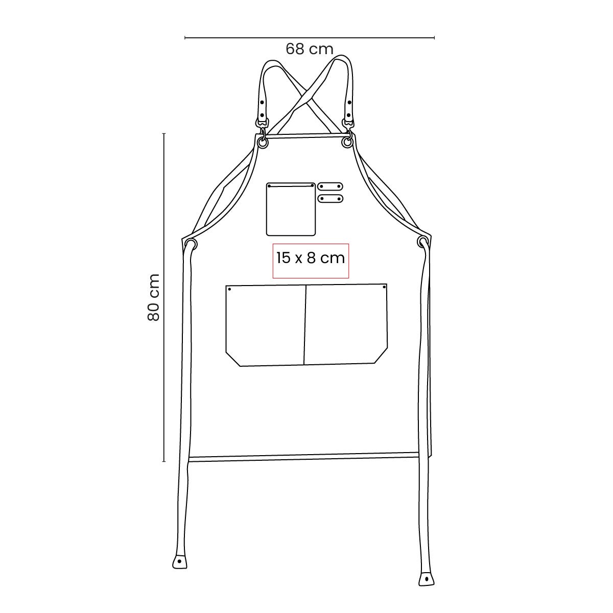 MANDIL DELANTAL SCHORT