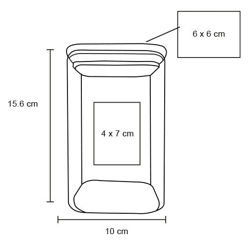 CONTENEDOR DE VIDRIO TEFF