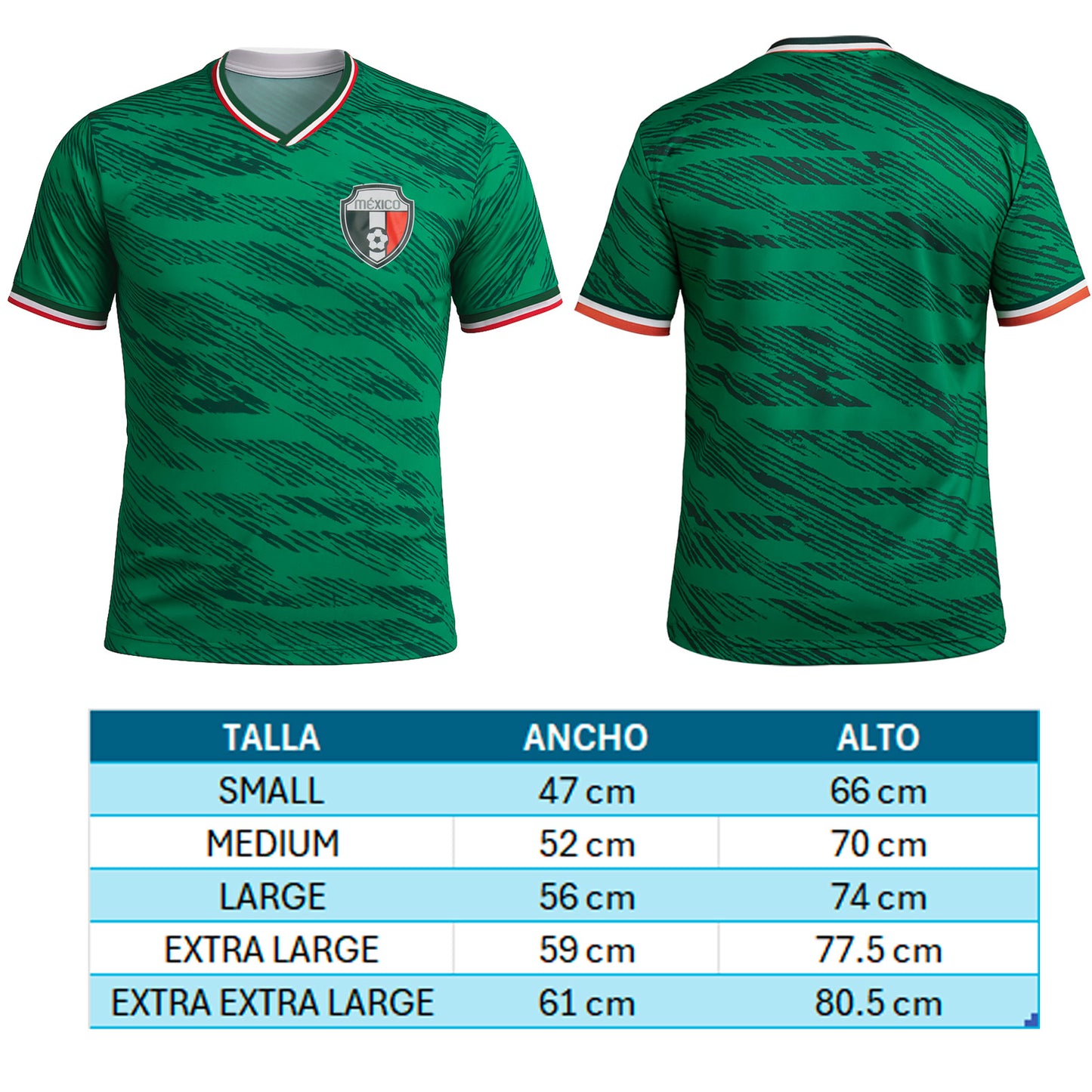 PLAYERA TRICOLOR MUNDIAL