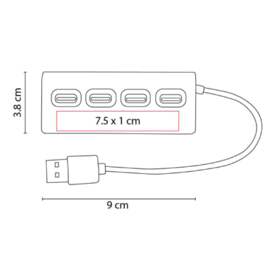 CONCENTRADOR DE PUERTOS USB NEWPORT