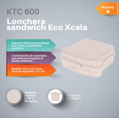 LONCHERA SANDWICH ECO XCALA