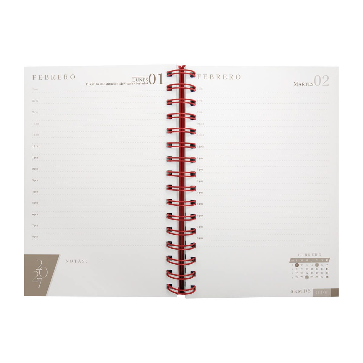 AGENDA DIARIA LETTE 2027