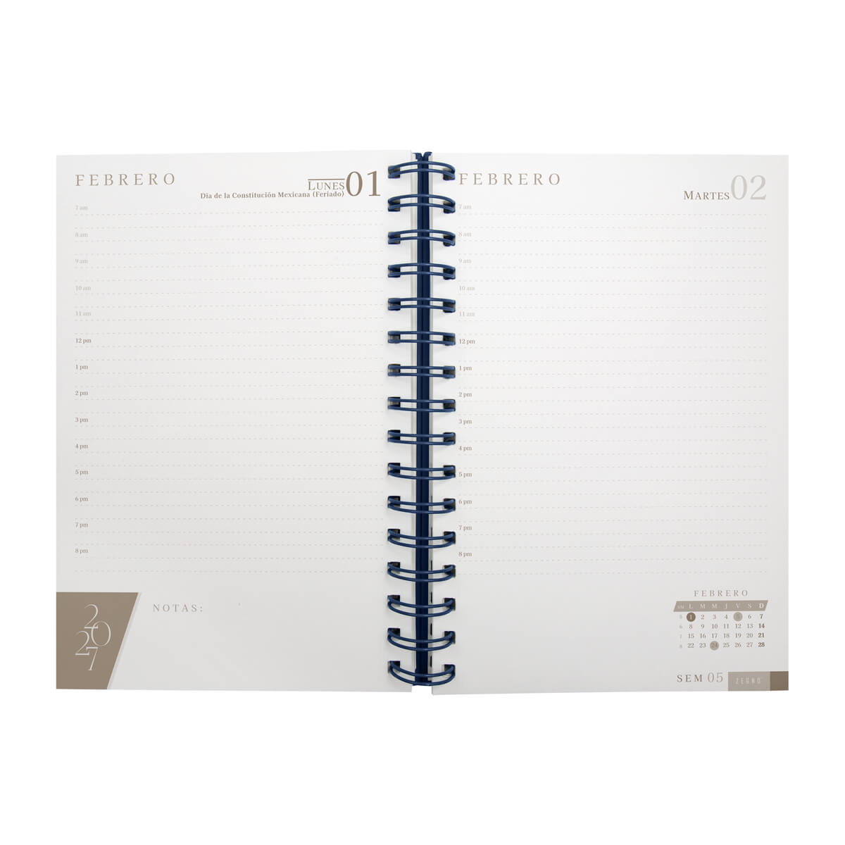 AGENDA DIARIA LETTE 2027