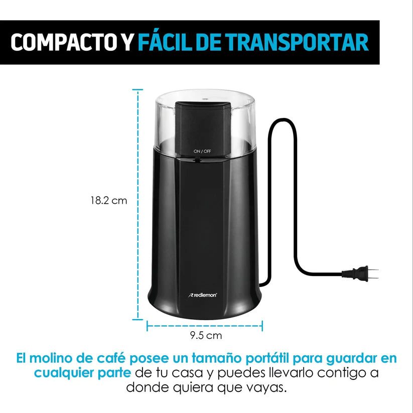 SET MOLINO DE CAFÉ Y ESPECIAS ELÉCTRICO