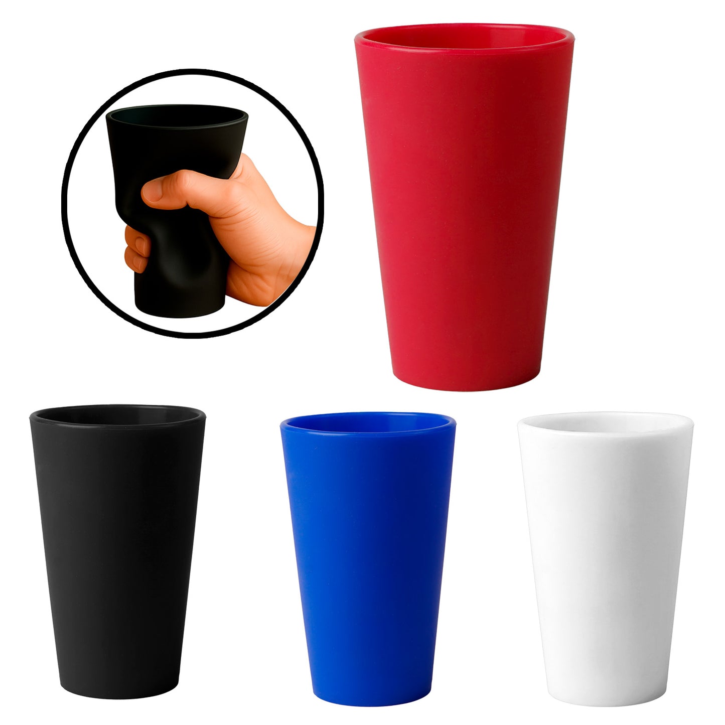 VASO SILICÓN CITRUS