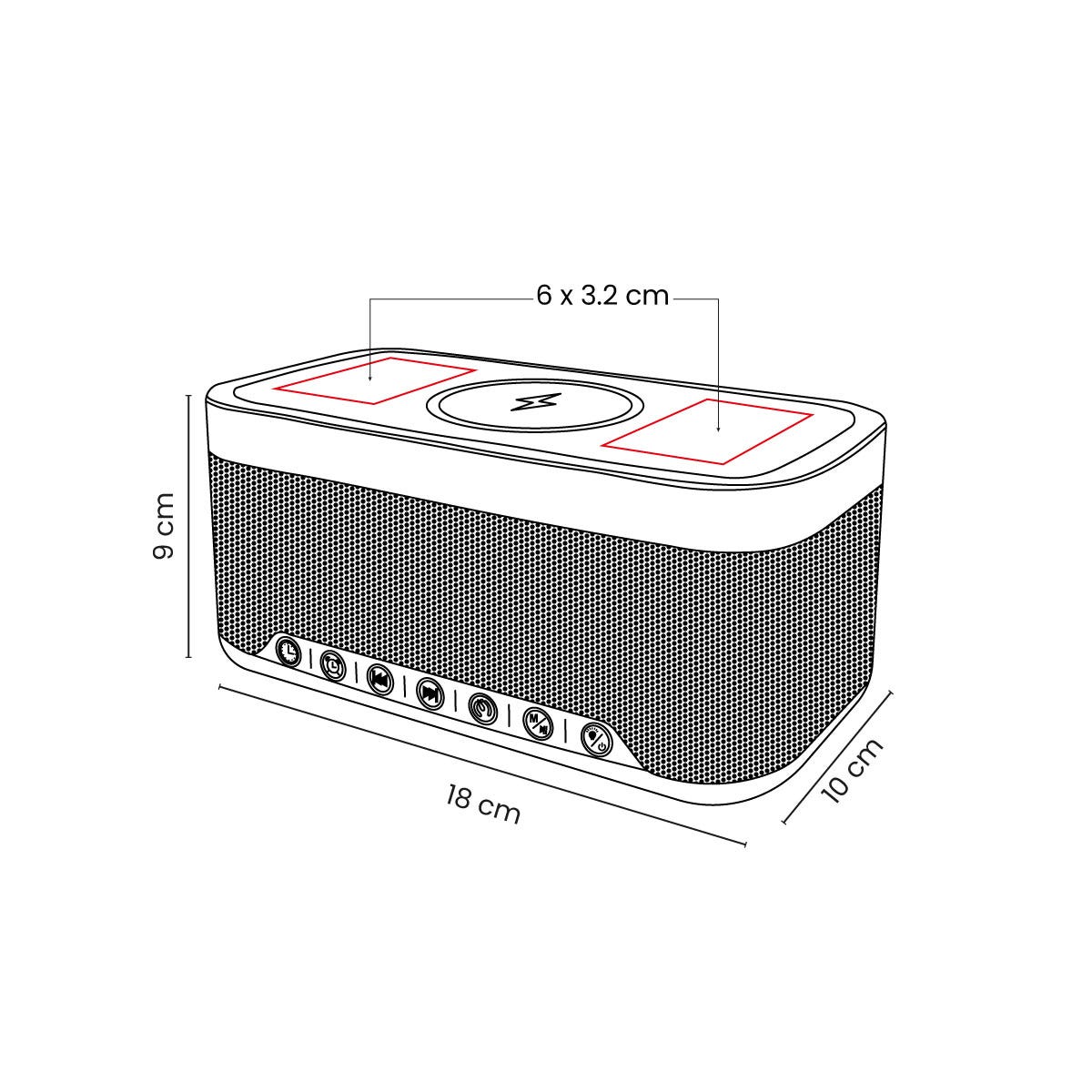 RELOJ-BOCINA MULTIFUNCIONAL CORY