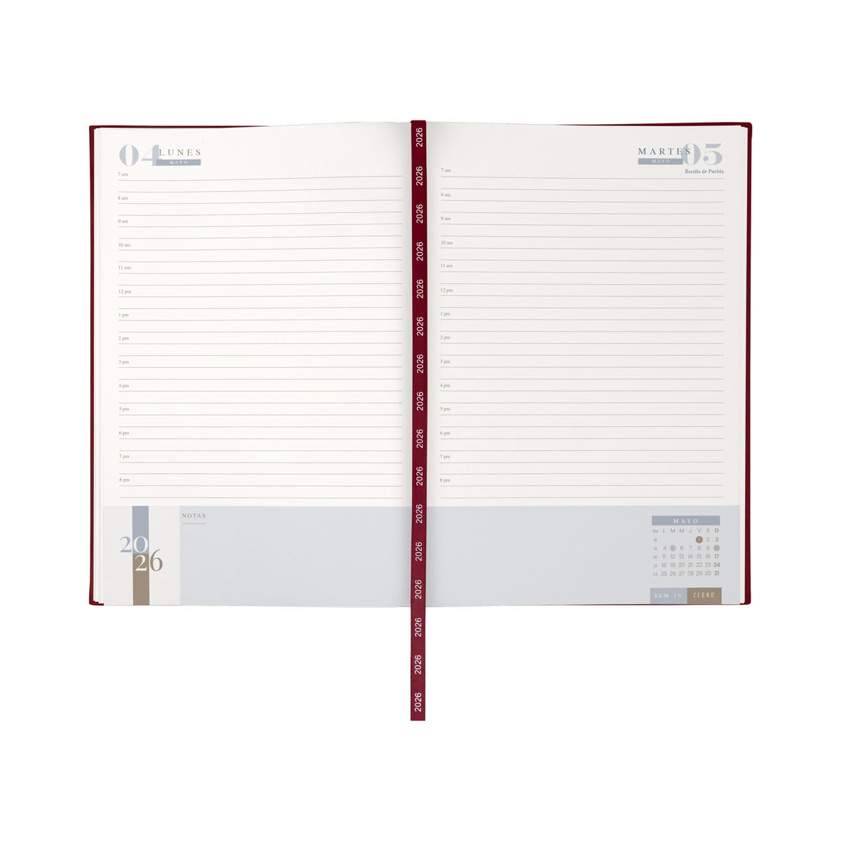 AGENDA DIARIA CLÁSICA 2026