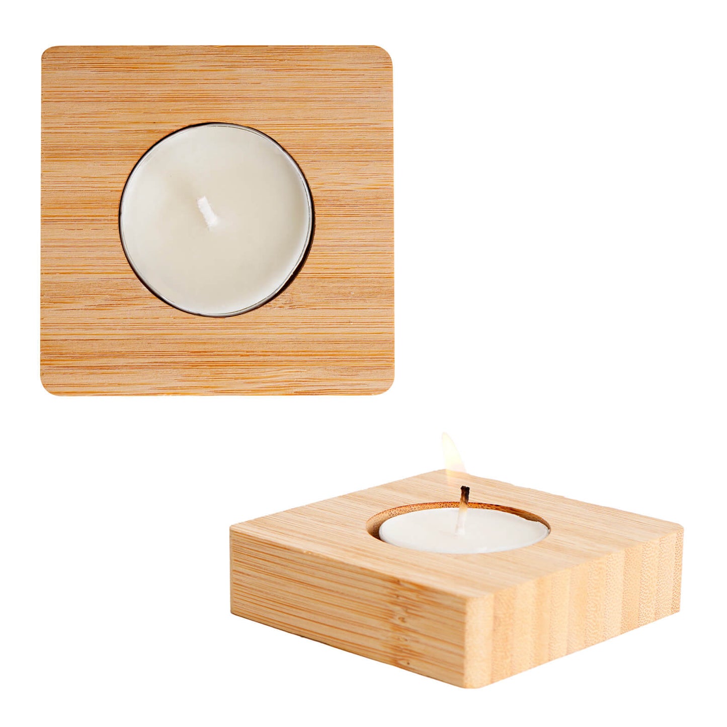 PORTAVELAS DE BAMBÚ FLAME