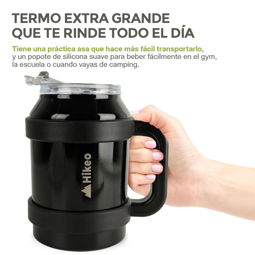 SET TERMO HIKEO DE ACERO INOXIDABLE DE DOBLE PARED