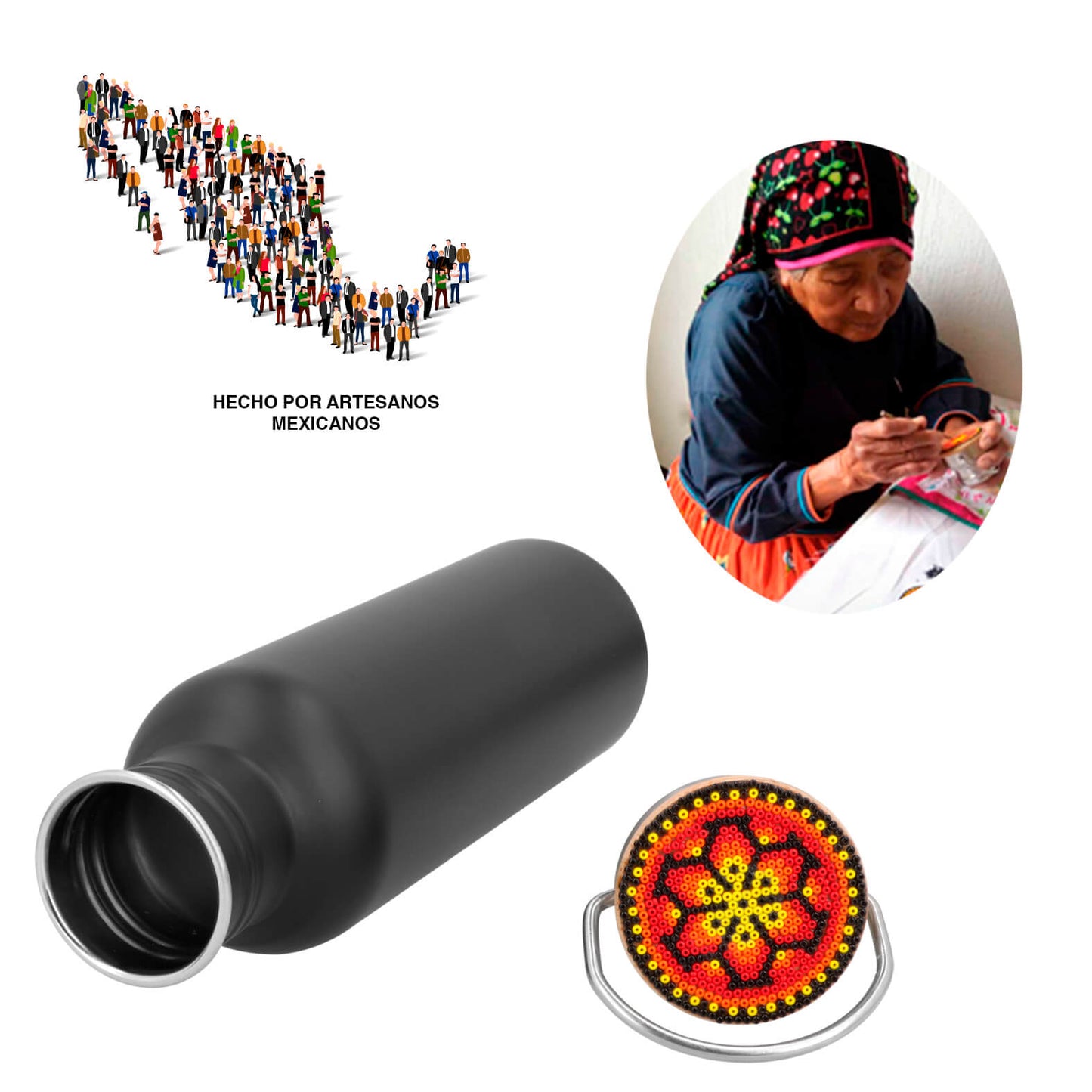 CILINDRO HUICHOL SIQUEIROS