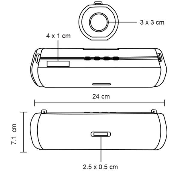 BOCINA BLUETOOTH PORTÁTIL JAZZ