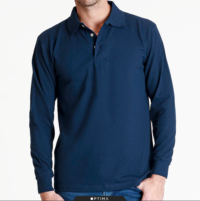 PLAYERA POLO PIQUÉT MANGA LARGA CABALLERO