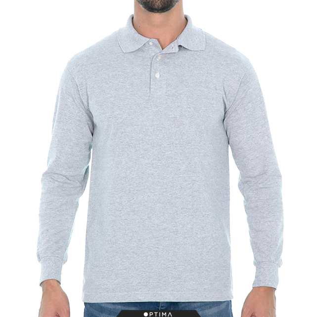 PLAYERA POLO PIQUÉT MANGA LARGA CABALLERO