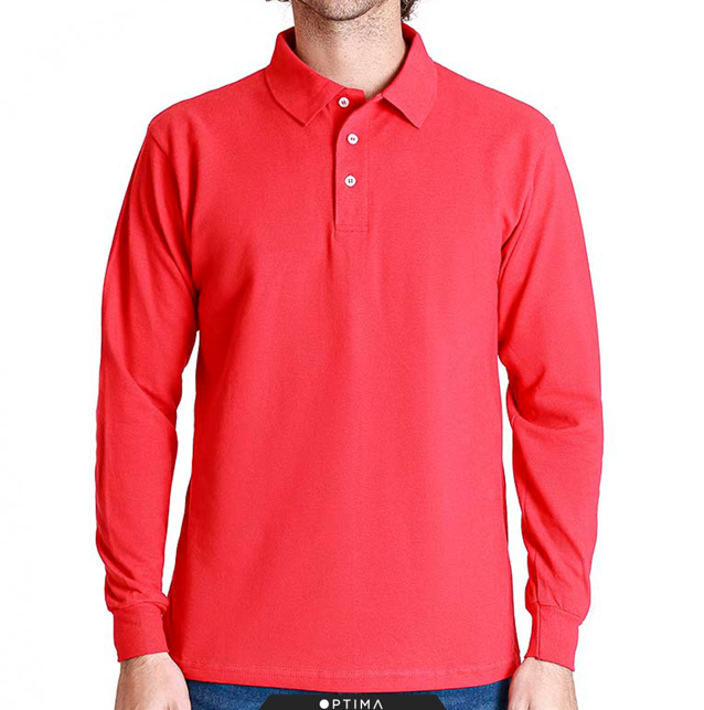 PLAYERA POLO PIQUÉT MANGA LARGA CABALLERO