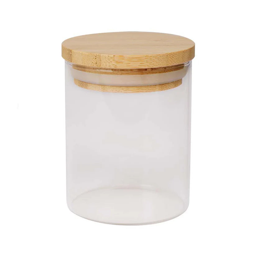 SET DE RECIPIENTES HERMÉTICOS DE VIDRIO 8 PZAS