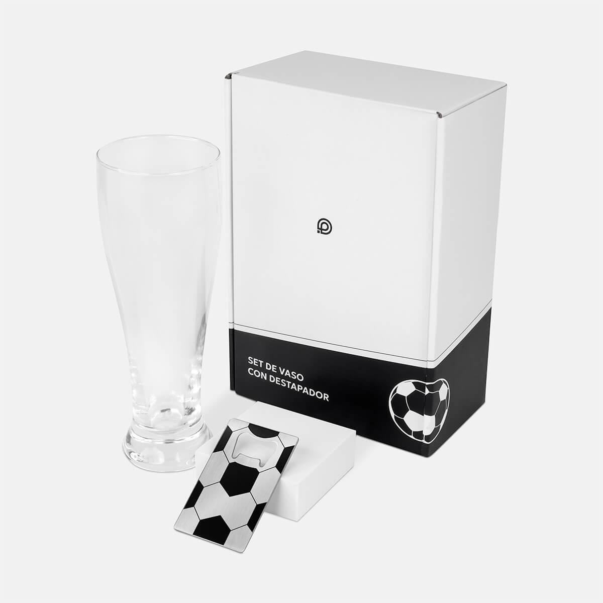SET DE VASO Y DESTAPADOR SOCCER MUNDIAL