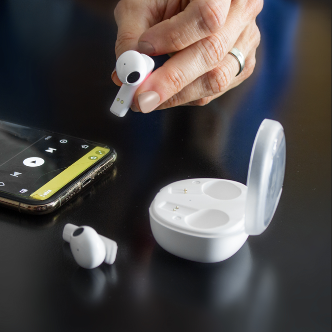 AUDÍFONOS BLUETOOTH "SHELL"