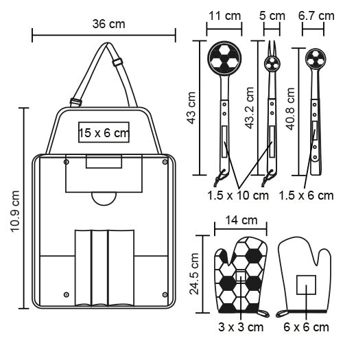 SET DE BBQ SUNDAY MUNDIAL