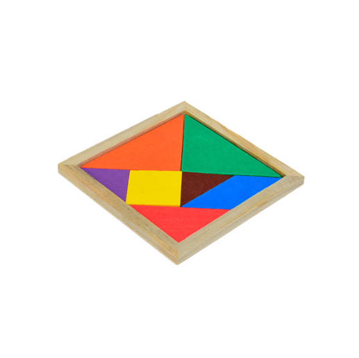 JUEGO DIDÁCTICO TANGRAM DE MADERA