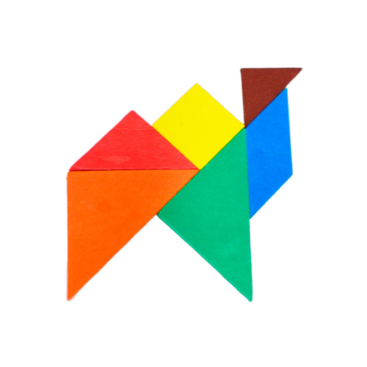 JUEGO DIDÁCTICO TANGRAM DE MADERA