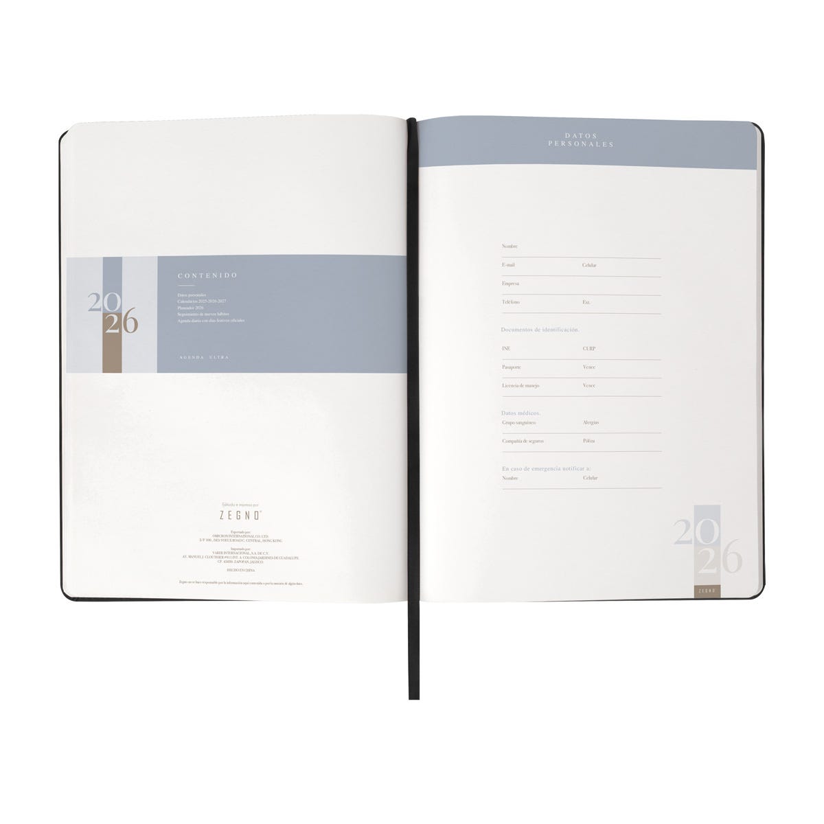 AGENDA DIARIA ULTRA 2026