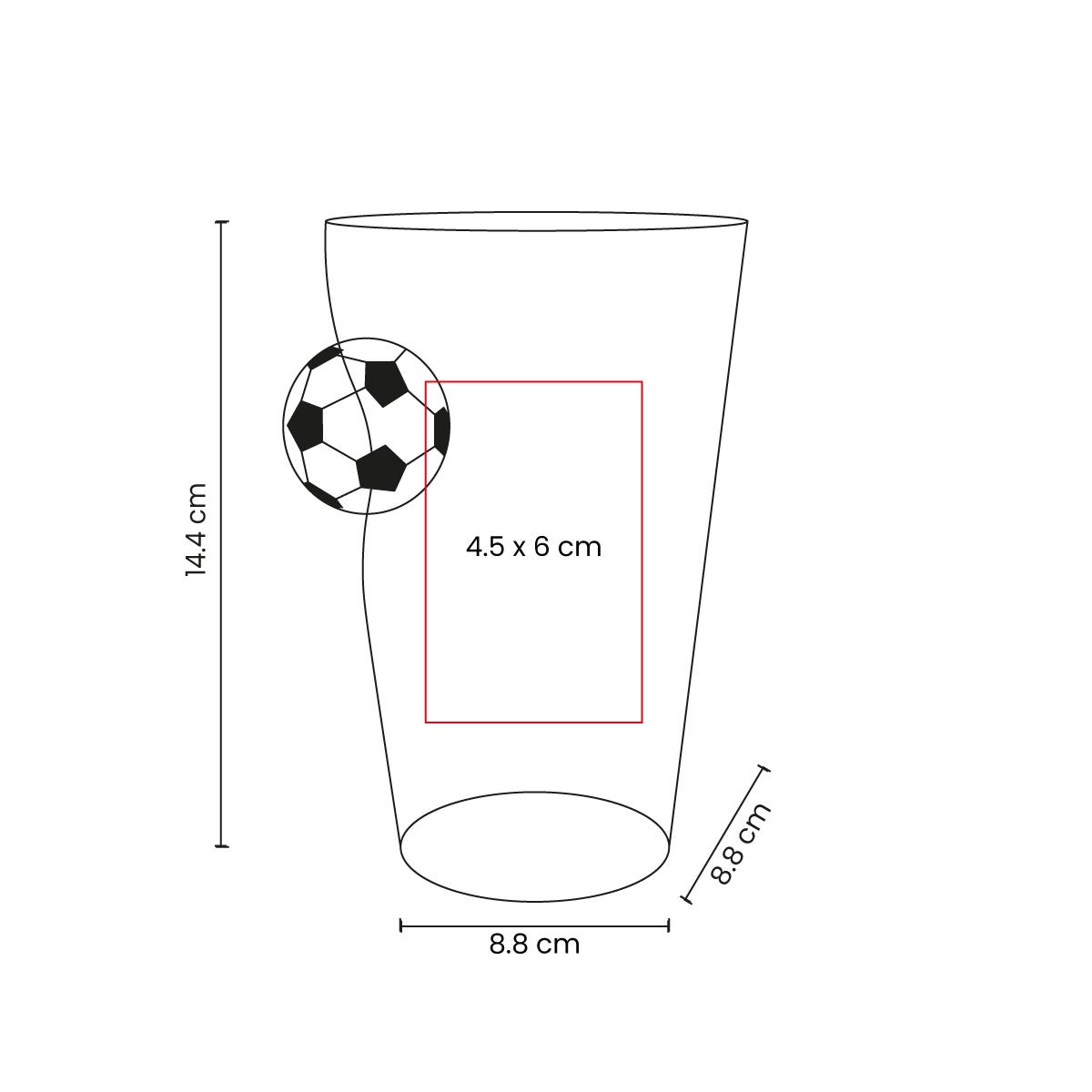 VASO CERVECERO SOCCER  MUNDIAL