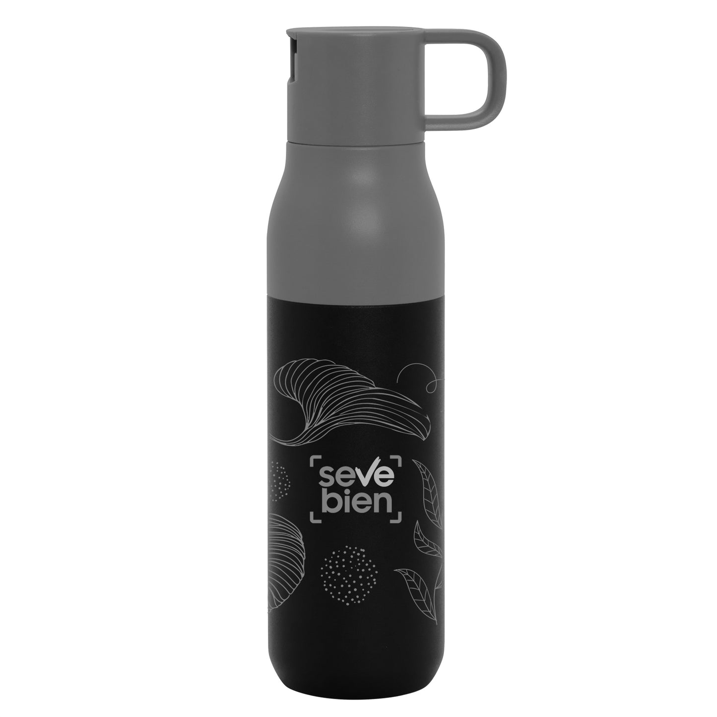BOTELLA TÉRMICA CON DOS TAPAS "ROLLING TOP"