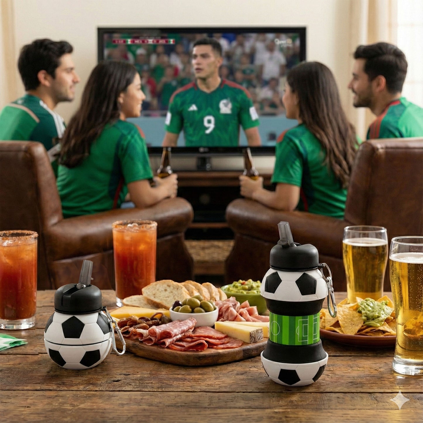 BOTELLA PLEGLABLE "PITCH" MUNDIAL